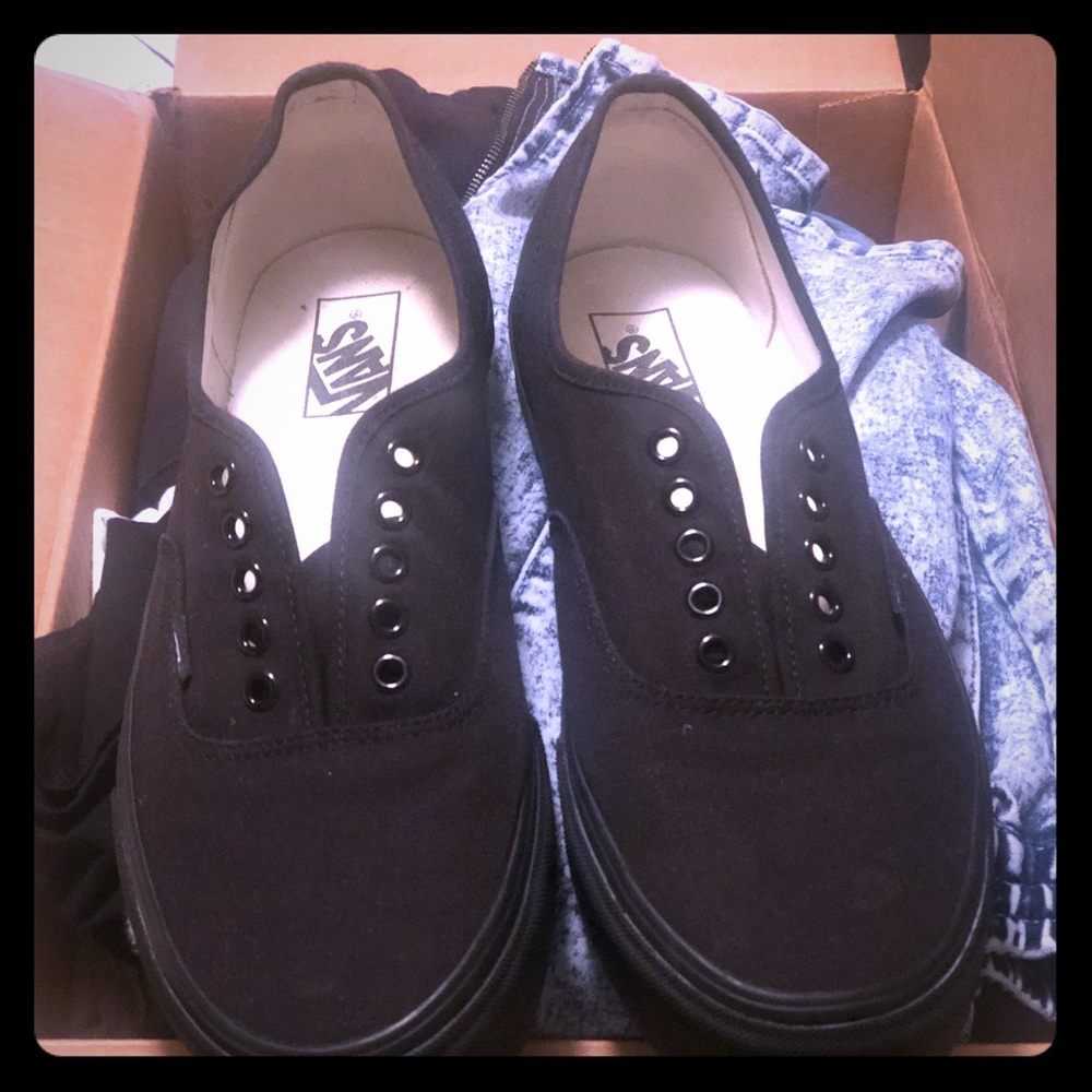 All Black Vans